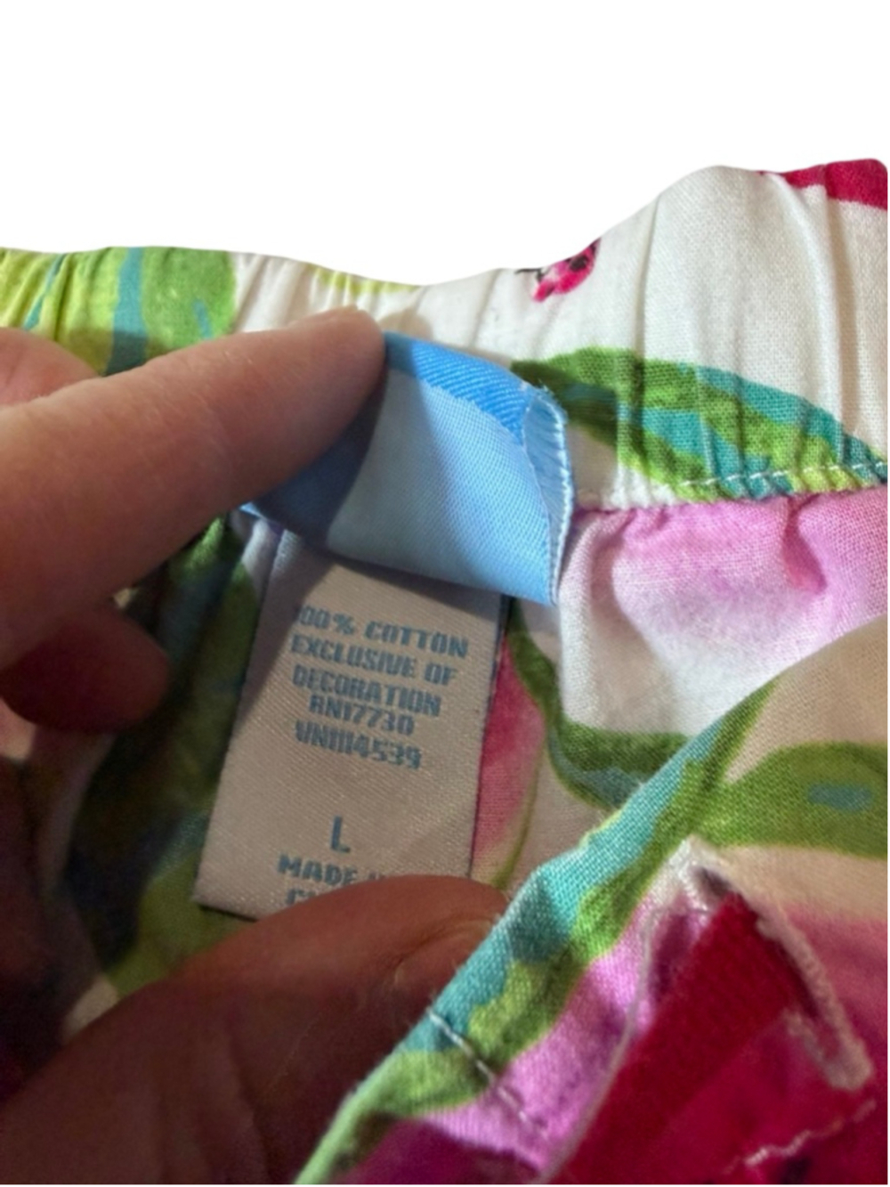 Nick & Nora White Watermelon Ladybug Print Pajama Lounge Pants Women’s L - Picture 6 of 7